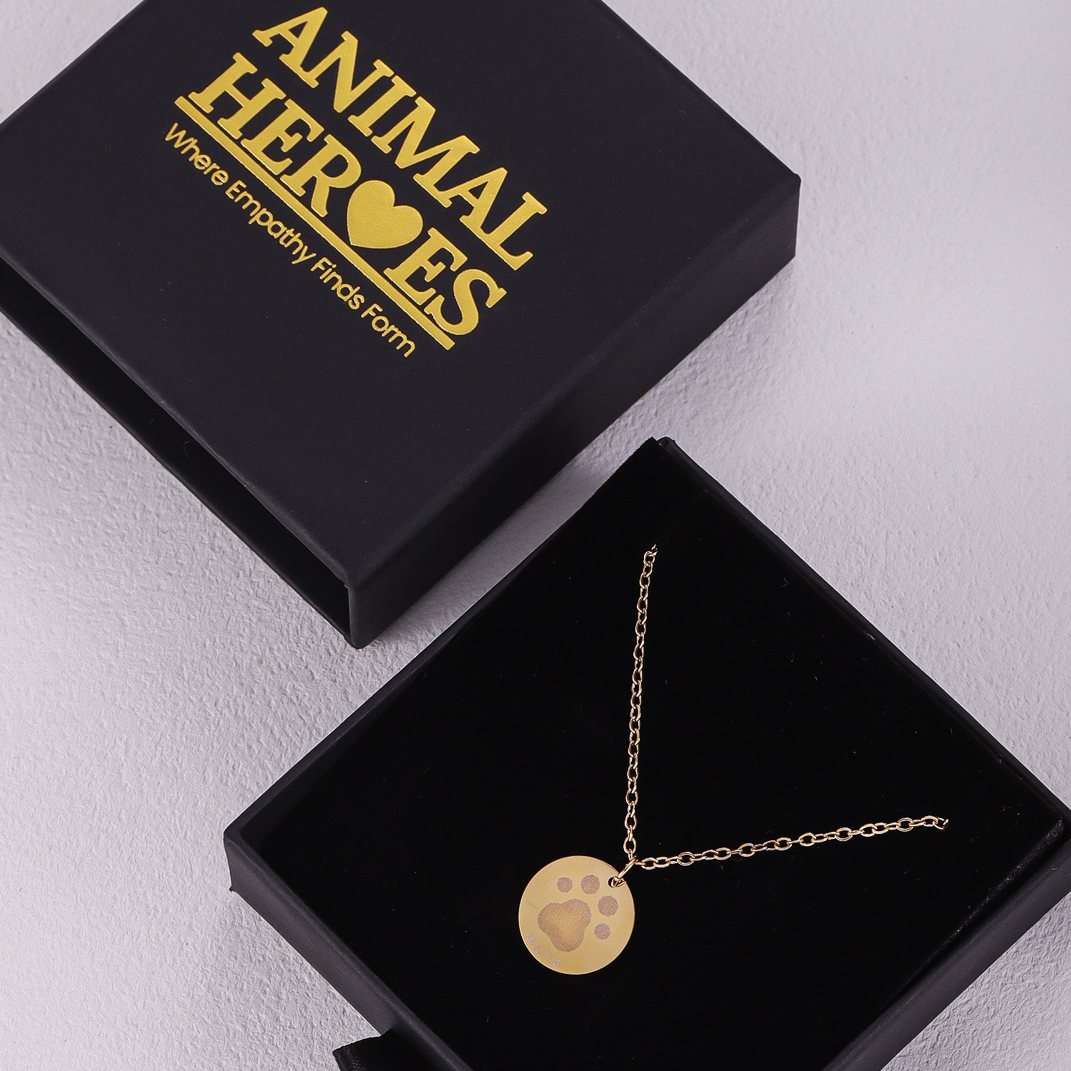 Custom Dog Paw Print Necklace