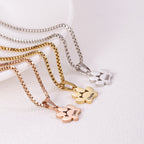 Personalized Paw Name Necklace – Custom Dog  & Cat Paw Pendant