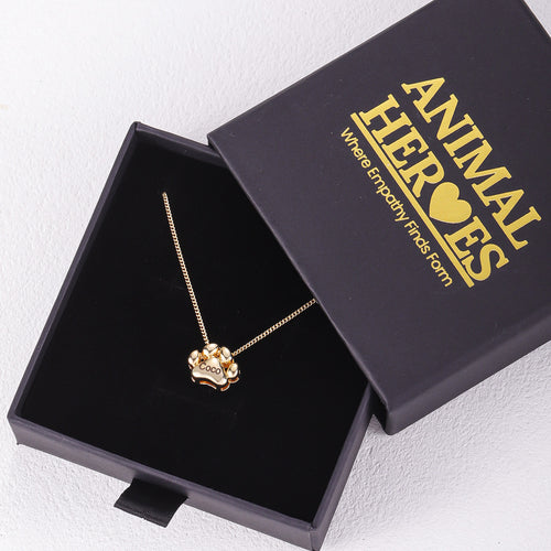 3D Dog Paw Necklace – Personalized Paw Print Jewelry